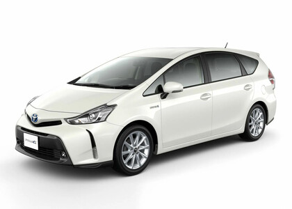 Ворсовые коврики на Toyota Prius Alpha 2011 - 2021 в Костроме