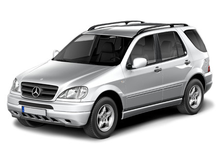 Ворсовые коврики на Mercedes ML (W163) 1997 - 2005 в Костроме